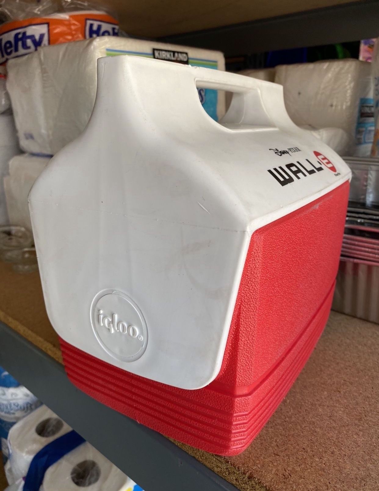 DISNEY WALL-E IGLOO COOLER LUNCH BOX PARTNERS WITH FEDERAL CREDIT UNION RARE EXCLUSIVE WALLE OBO