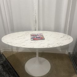 Faux Marble Dining Table