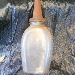 Vintage Atlas Honey Jar And Oil Spout $20