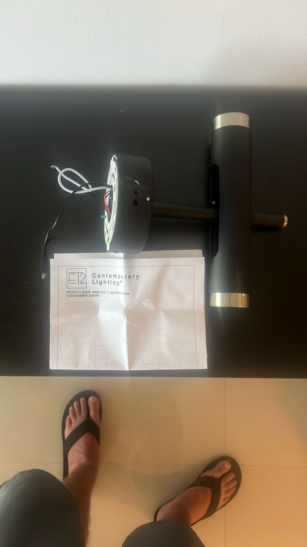 E2 Contemporary Lighting Radar LED Wall Sconce β New Open Box (E25040)