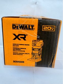 DeWalt Dcw600b-nbx 20V Electric Cordless Woodworking Router 2.6lbs 12000 OPM