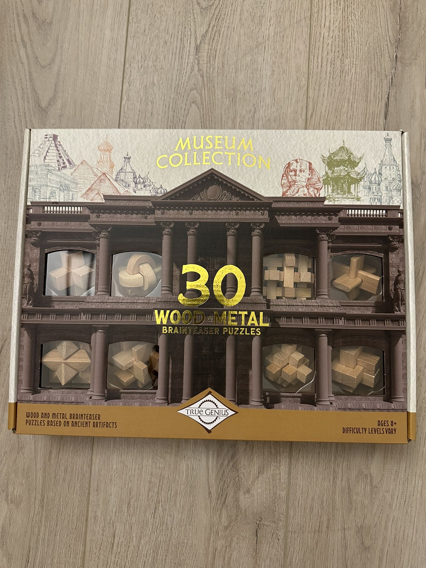 30 Wooden Brain teaser Puzzles 