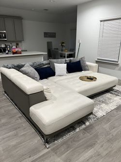 White Leather Couch