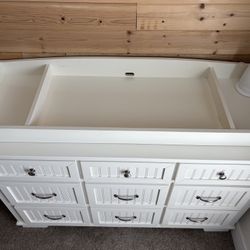 Pottery Barn Dresser & Changing Topper