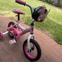 Girls Bike With Training Wheels