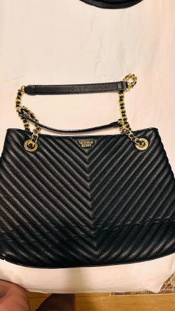 Victoria’s Secret Black Quilted Tote Bag