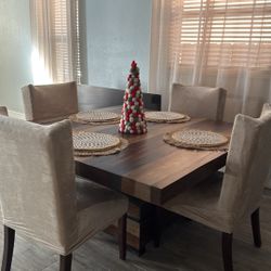 Square Elegant Dining Table