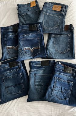 Lot of 8 Men's Denim Jeans – Calvin Klein Rebel Tahari
