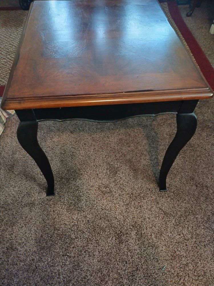 Heavy Solid Wood Top Table