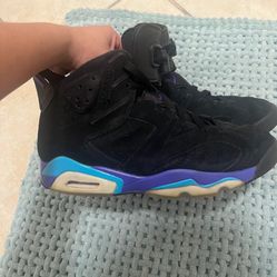 Nike Air Jordan 6 Black/Purple Sneakers