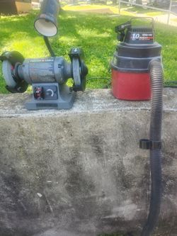Drill press and shop vac and more
