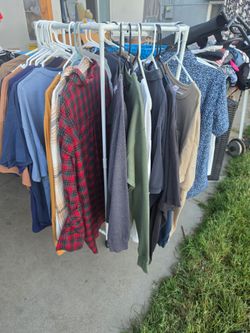 Clothes and other stuff.  Cheap prices