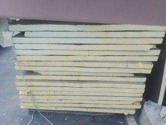 styrofoam insulation boards.