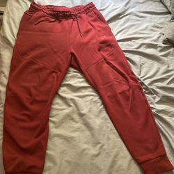 Red Nike Tech Sweatpants 