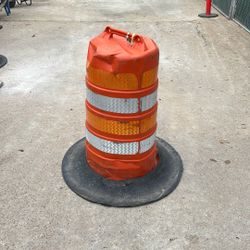 Traffic Controls Barrels With Weight 