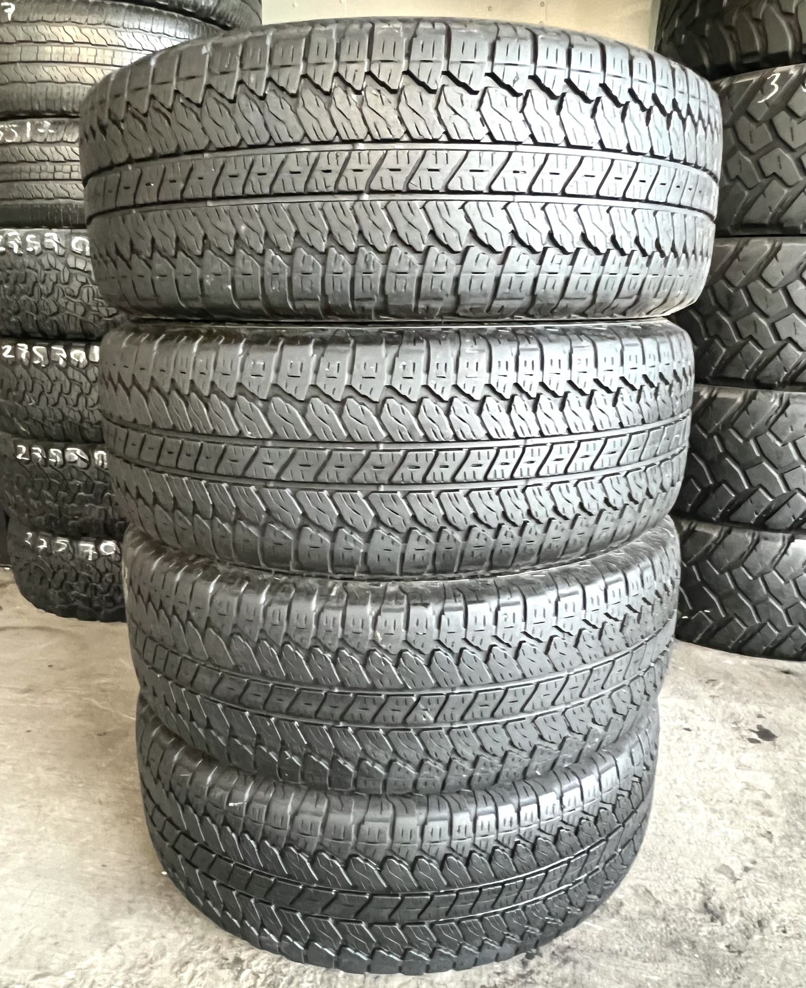 BRIDGESTONE 275/60/20 ALL TERRAIN TIRES $300 CASH TOTAL‼️ FREE INSTALLATION‼️