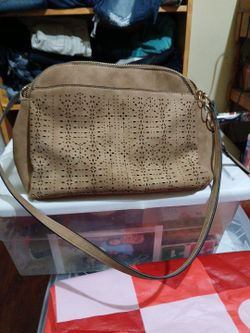 Light brown purse medium size