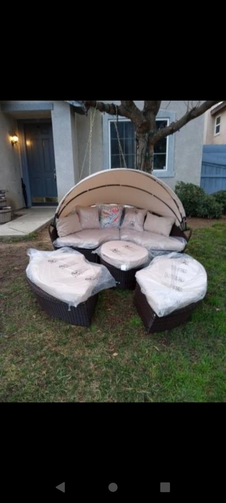 Canopy Bed Outdoor Bed Patio Bed Patio Set Patio Furniture Outdoor Patio Furniture Set Brand New