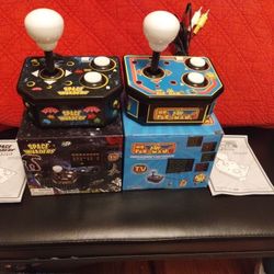 Plug & Play Ms. Pac Man & Space Invaders Arcade Games 