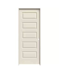 JELD-WEN 36 in. x 80 in. Rockport Primed Left-Hand Smooth Molded Composite Single Prehung Interior D