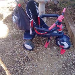 Stroller Trike Converts From Stroller To Tricycle 