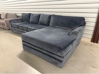 Dark Blue Living Spaces Couch