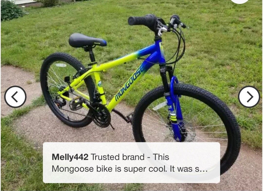 Mongoose Scepter 24" Mountain Bicycle Bike - Green/Blue brand new w tags.