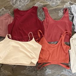 8 Women's Crop Tops Size M