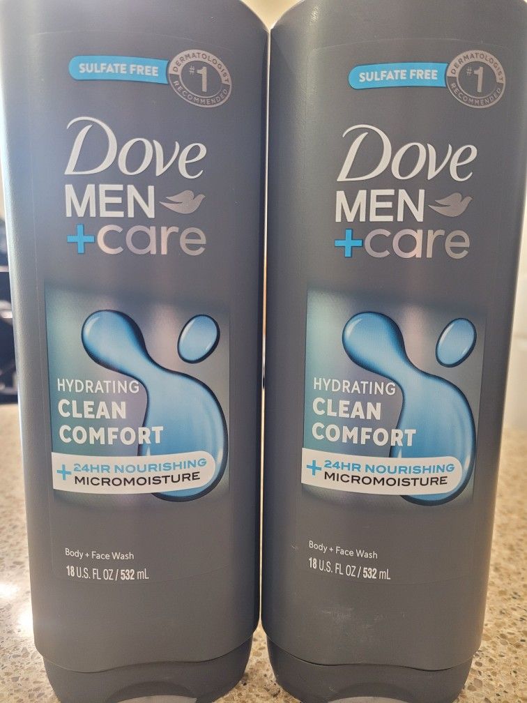 NEW Dove Men Bodywash Clean Comfort 18oz 