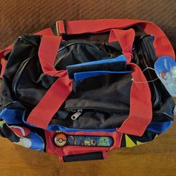 Vintage Nintendo Pokémon Pikachu  and Ash Duffle Bag