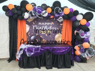 Halloween party decorations, balloons garland, party decorations