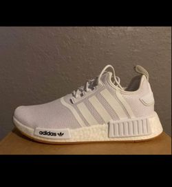 Brand New Adidas NMD R1 (White/Gum) 10.5