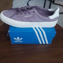 Adidas Suede Purple Sneakers Original Size 5 Men's 6.5 Women 