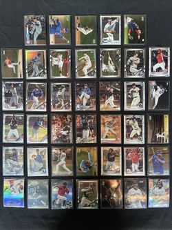Lot Of 40 Chrome Baseball Cards - Topps, Bowman, Stadium Club - 2018-2022