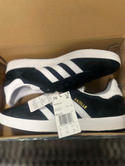🔥 Adidas Gazelle Black/White Suede – Men’s Size 8 🔥