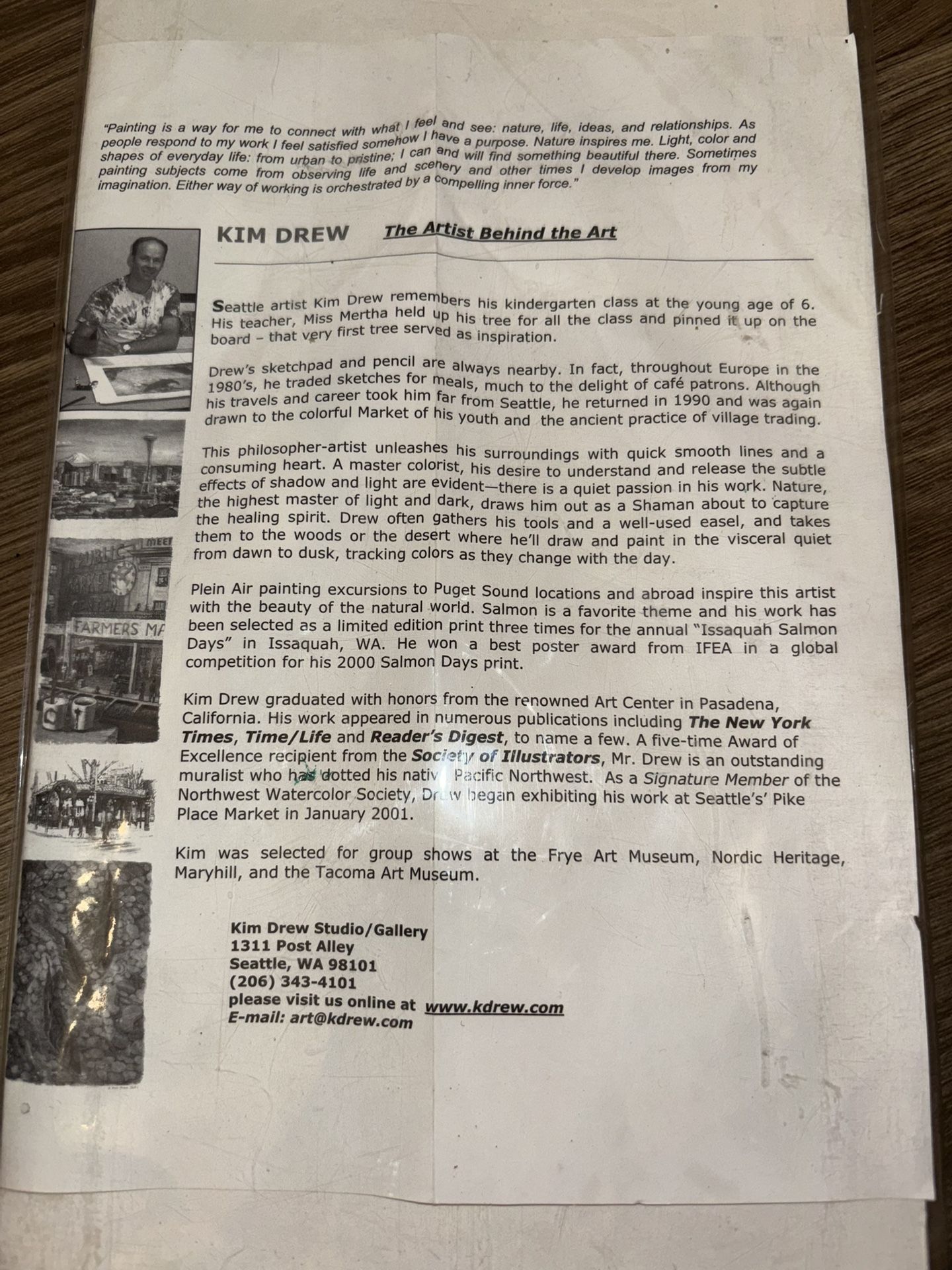 Kim Drew Seattle 2001 