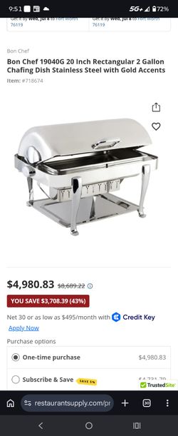 Bon chef chafing buffets