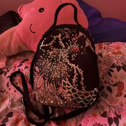 Sequin Peacock Bag