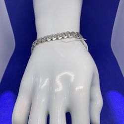 Sterling Silver Cuban Link Bracelet 