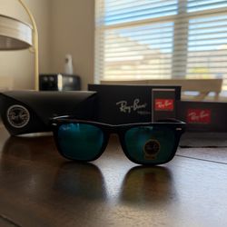 Rayband blue tinted sunglasses