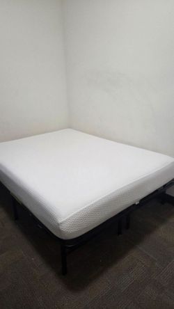 Memory Foam Matress - Full size with foldable bed frame
