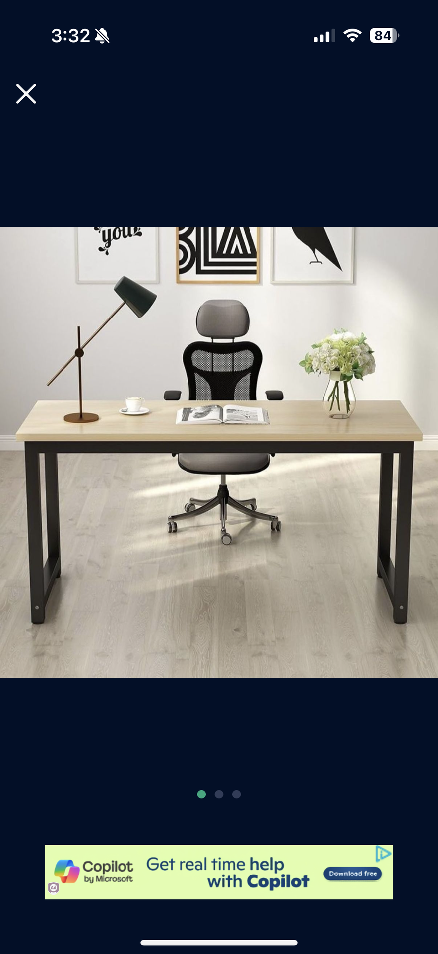 Computer Desk, Large Office Desk Table