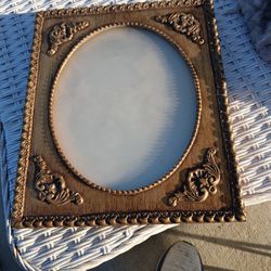Antique Victorian Golf Ornate Oval Picture Frame