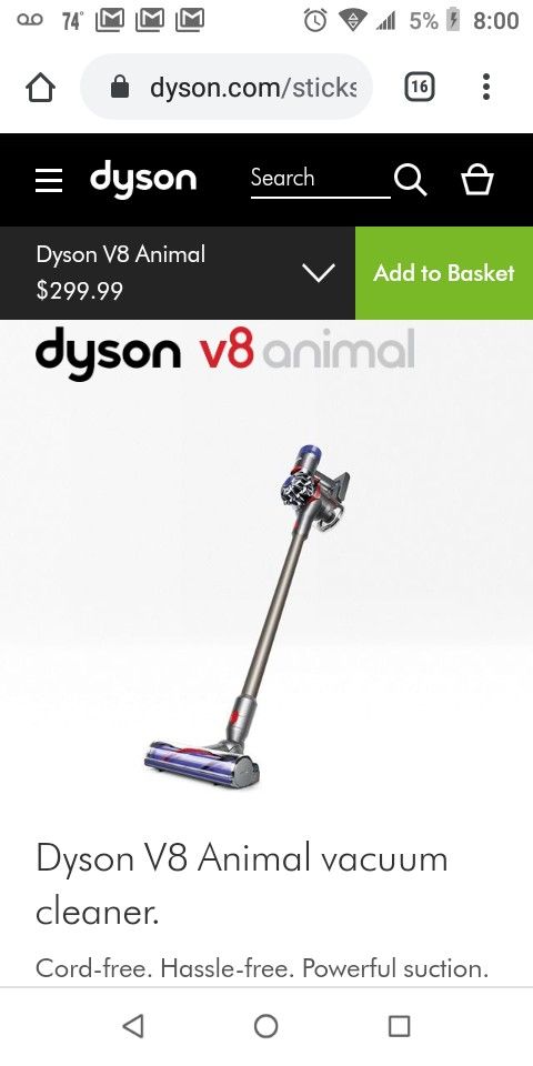 DYSON V8 MotorHead * ORIGINAL OEM * Brand New* Sealed* $225