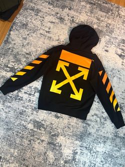 Off-White Saks Fifth Exclusive Seasonal Orange Gradient Arrows Hoodie