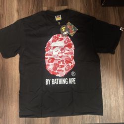 Black and pink bape t-shirt Size XL,XXL