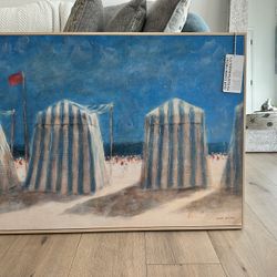 Coastal Beach Wall Art – Framed Canvas