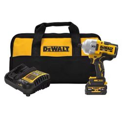20V MAX Lithium-Ion Brushless Cordless 1/2 in. High Torque Impact Wrench Kit with Oil-Resistant 5Ah Battery and Charger