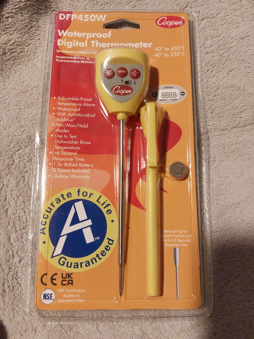 (Get Any Yes Any 5 Items From My Store For $50) Cooper DFP450W waterproof Digital Thermometer.