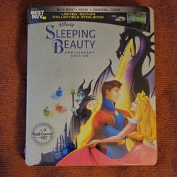 NEW Disney Sleeping Beauty Signature Limited Edition Blu Ray DVD Digital) Best Buy STEELBOOK
